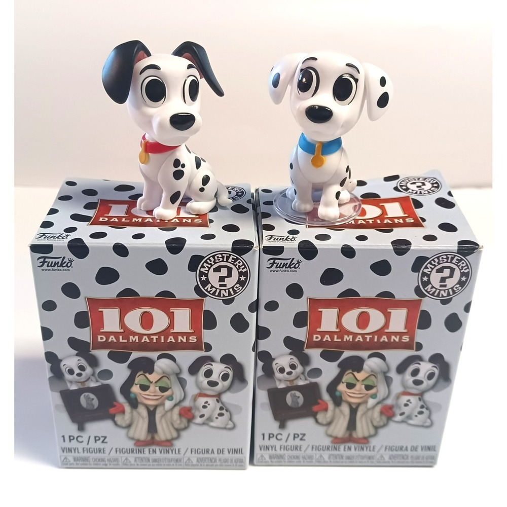 NOB Funko Disney Mystery Minis 101 Dalmatians Dad Pongo & Mom Perdita 1/6 Figure
